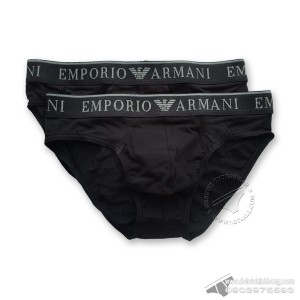 Quần lót nam EA Endurance Stretch Cotton Brief 2-pack Black